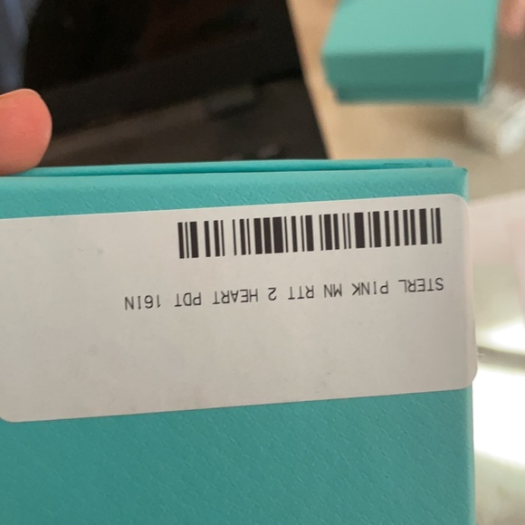 Pink Double Heart Tag Pendant - Picture 8 of 8